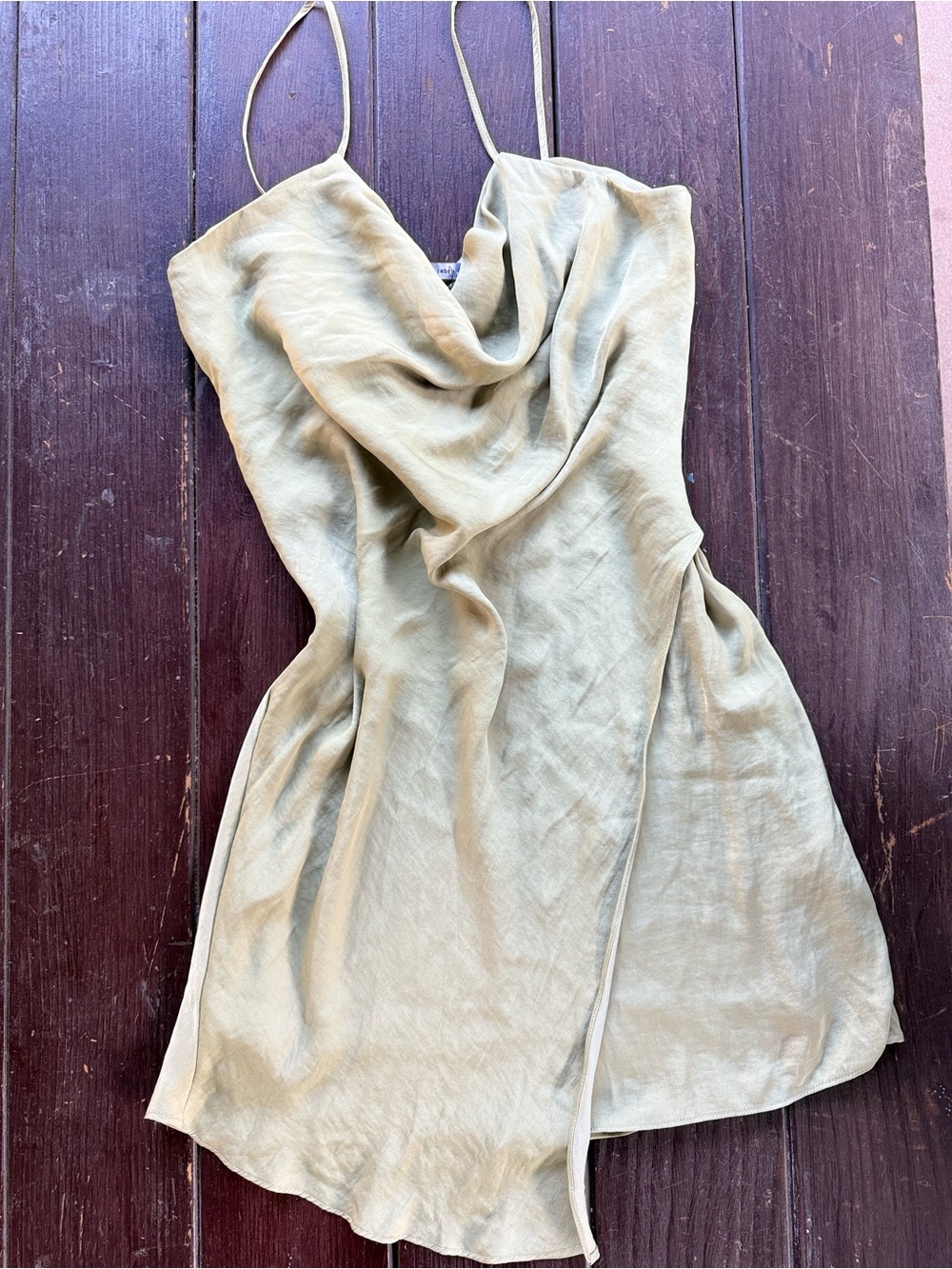 Naked Zebra Cowl Neck Mini Dress Size L
